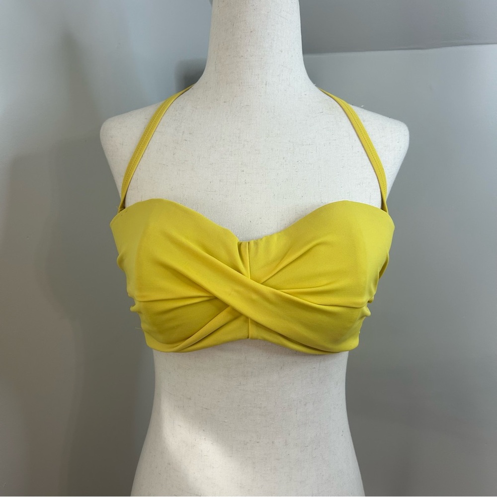 Y2K VS Victoria’s Secret Bandeau Bikini Swim‎ Top Yellow 36D